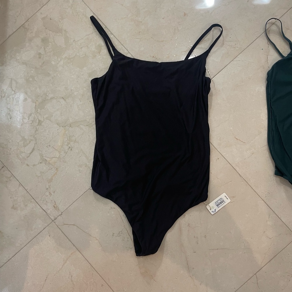 Aerie Black bodysuit nwt